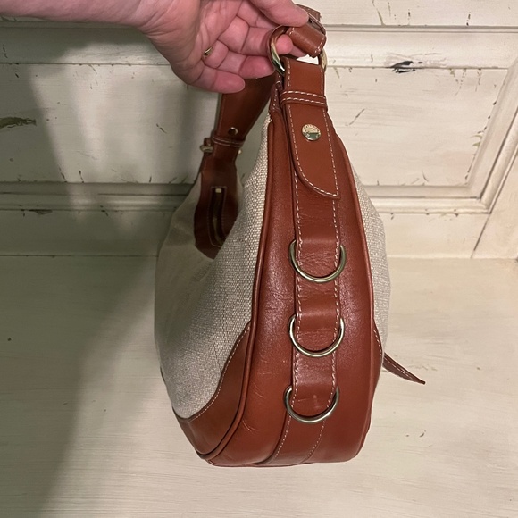 ELLIOTT LUCCA Jute Body Leather Trim Hobo Purse  Size OS - Picture 3 of 11